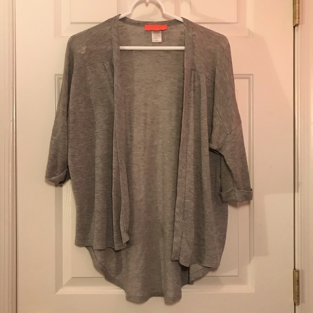 🔴5/$25 Lightweight Grey Cardigan, small